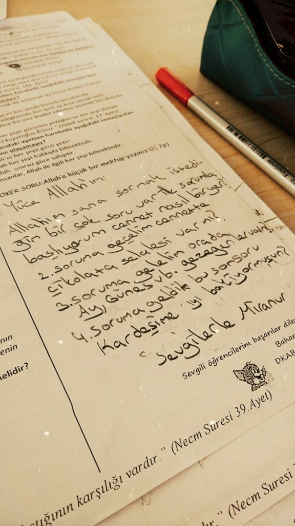 Yüce Allah'ım! Kardeşime iyi bakıyor musun?