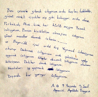 Ben cennete gitmek istiyorum / Orada güzelcene yatıp uyumak istiyorum